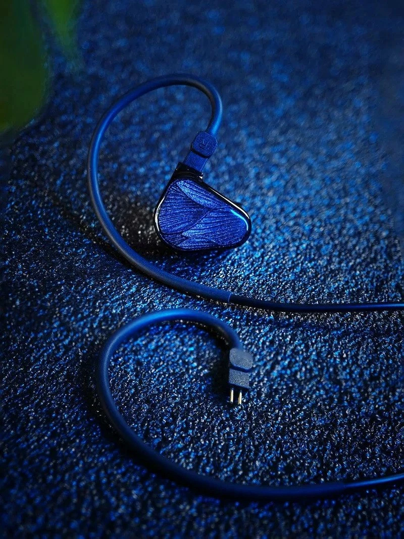 Kufje in-ear Truthhear ZEROBLUE2, dy driver dinamik 10mm+7.8mm, 3.5mm jack, 0.78mm 2-pin, blu, me kuti