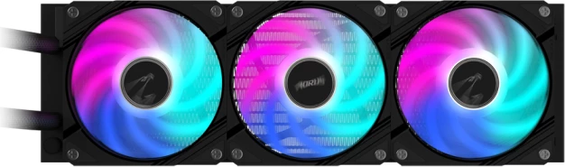 Ftohës uji për CPU GIGABYTE AORUS WATERFORCE II 360, radiator 360mm, 3x120mm ARGB, zi