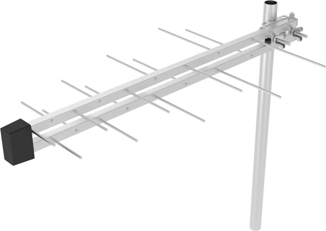 Antenë e jashtme Sencor SDA 612, DVB-T2/T, fitim 10dB, 75 Ohm, Gri