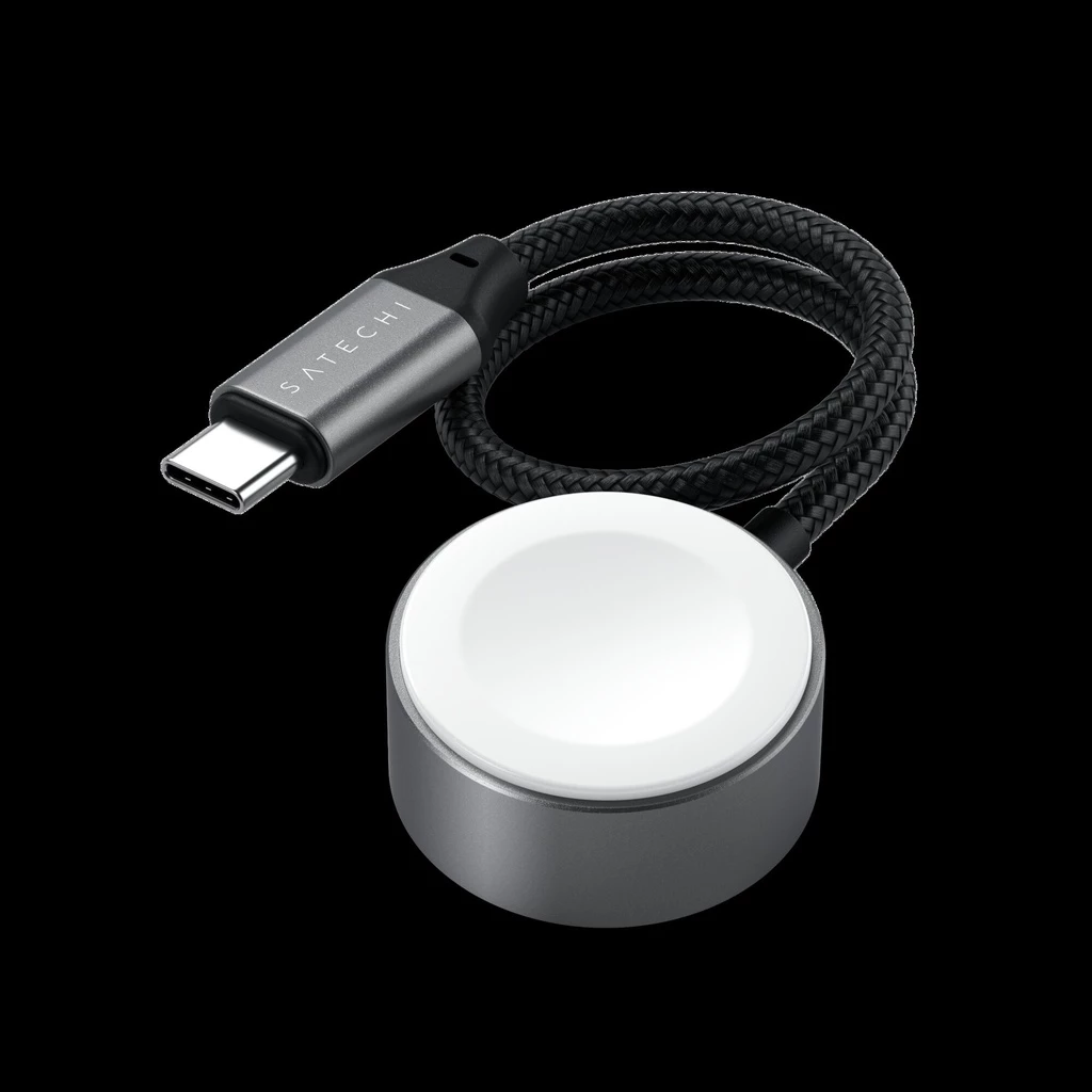 Satechi USB-C Magnetic Fast-Charging Cable for Apple Watch - Space Gray
