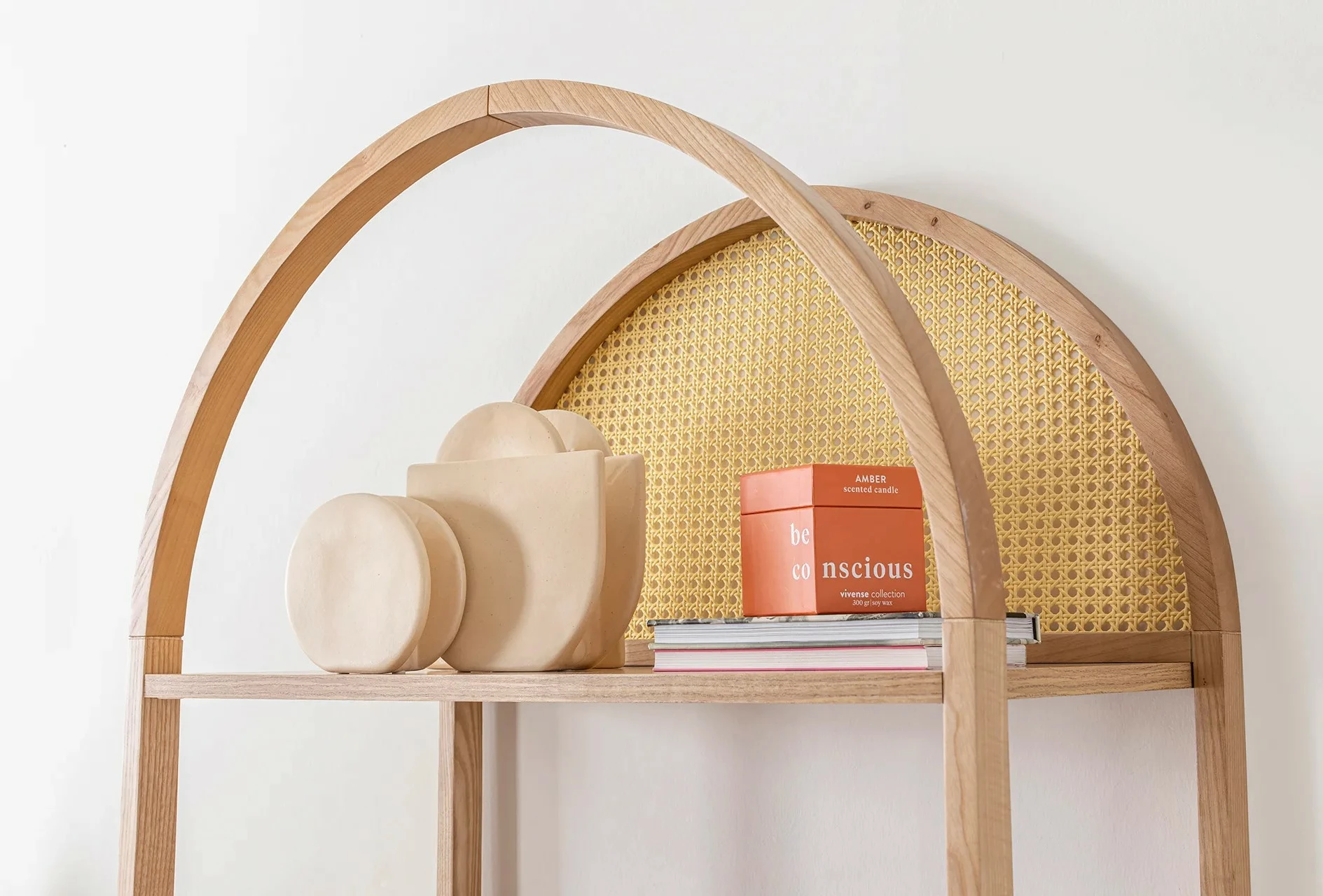 Raft librash Hanah Home, Nala 75, ngjyrë natyrale