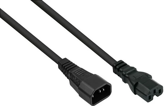 Kabllo rryme Kabelmeister C14–C15, 0.5 m, e zezë