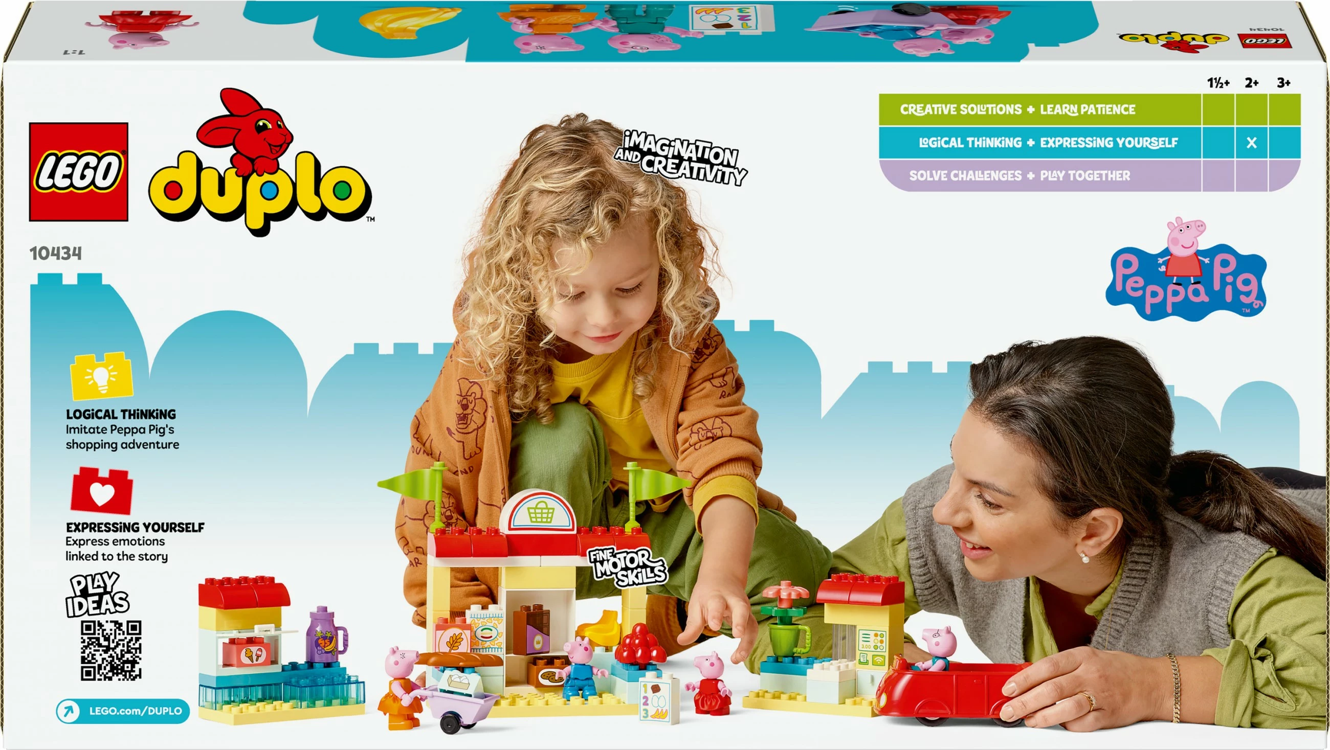 Set lodrash LEGO Duplo 10434 Peppa Pig Peppas Supermarkt