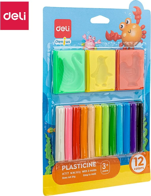 DELI PLASTELINE SET 1/12 H717
