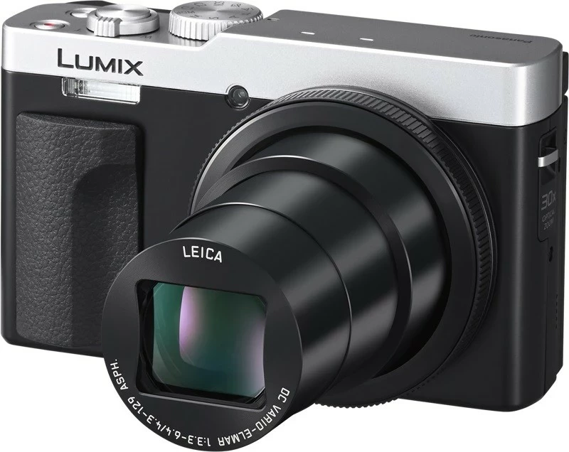 Aparat digjital Panasonic LUMIX TZ99, 20.3MP, 30x zoom optik, 4K, Wi-Fi, argjendtë
