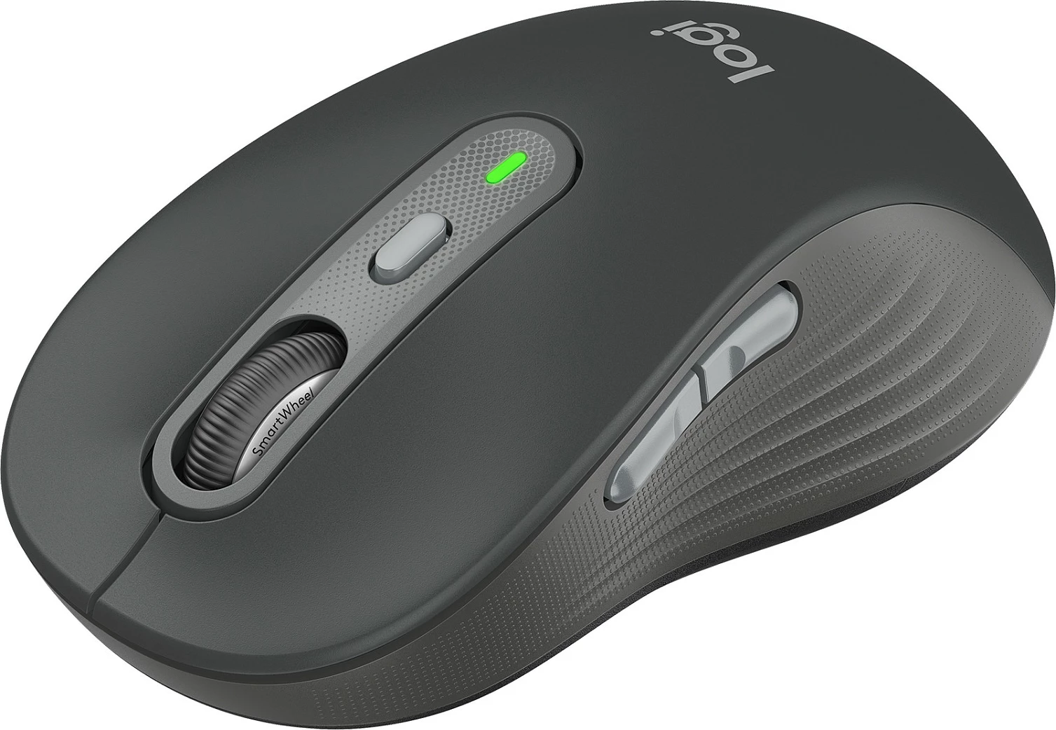 Maus Logitech Signature Plus M750L, wireless RF + Bluetooth, 4000 DPI, Graphite