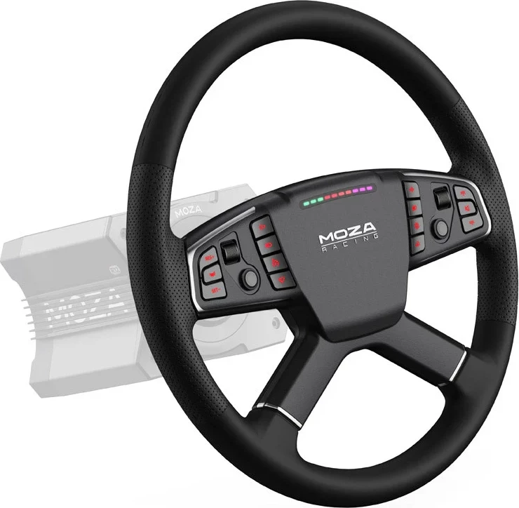 Timon për simulator kamioni Moza TSW RS060 400 mm, i zi