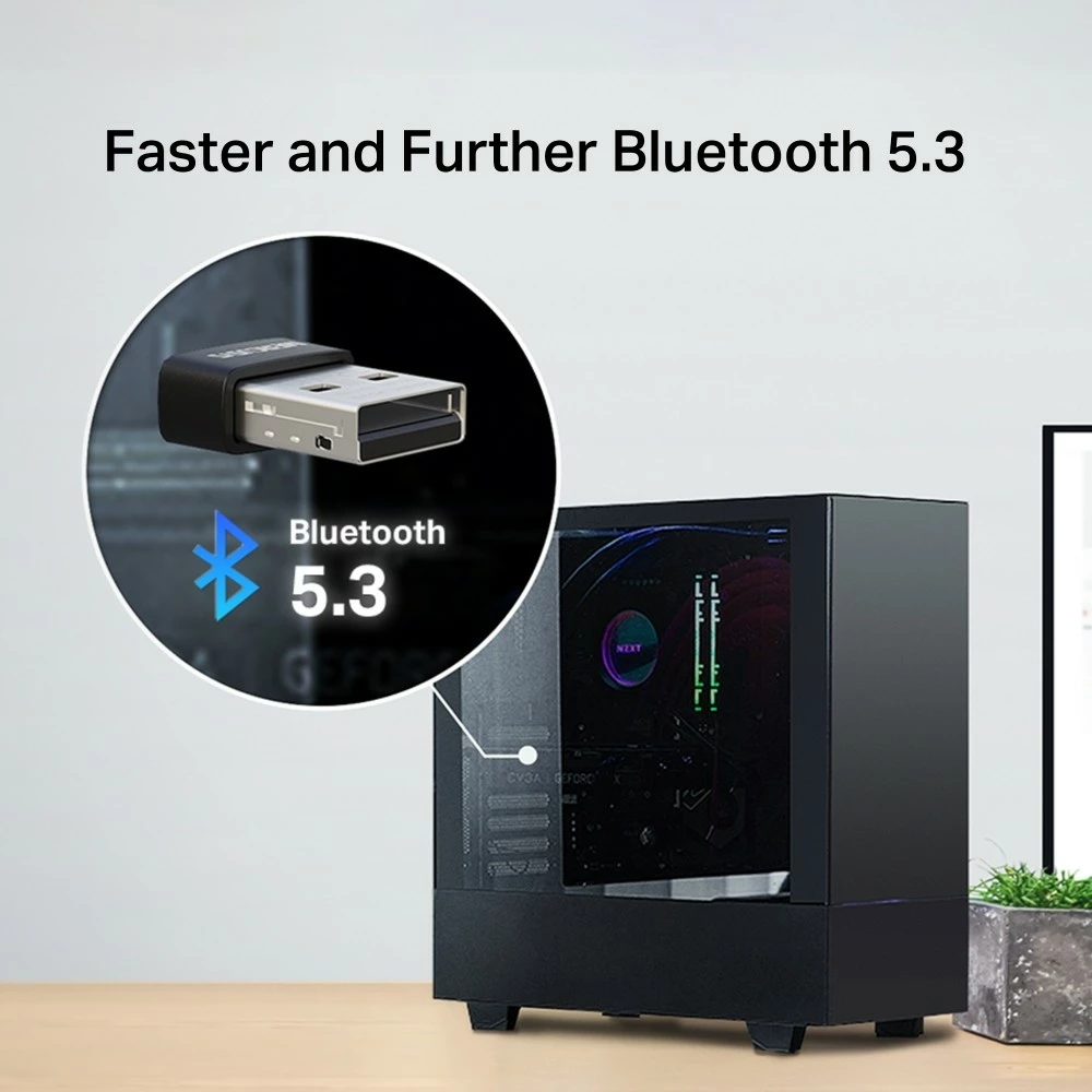 Adapter Bluetooth TP-Link Mercusys MA530, USB Type-A, Bluetooth 5.3, nano, i zi