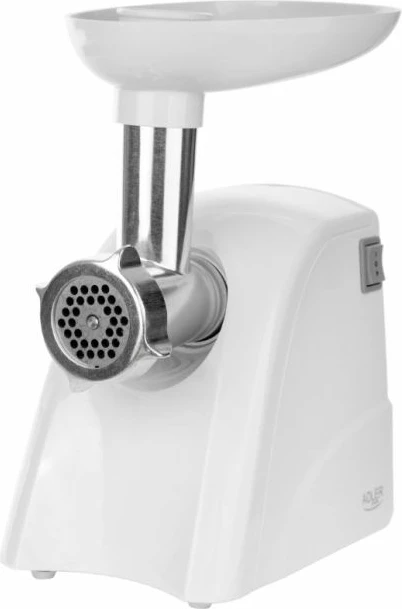 Mulli mishi ADLER AD4803, 800W/2000W, me 3 sita + mbushës sallami, i bardhë