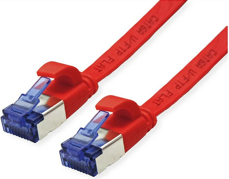 Kabllo rrjeti VALUE Cat6A, FTP, e sheshtë, 5 m, e kuqe