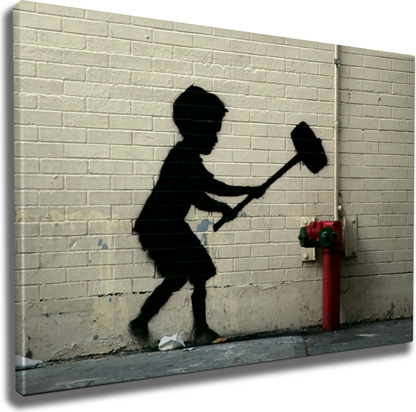 Pikturë dekorative në kanavacë, Banksy, WY34, 50x70cm