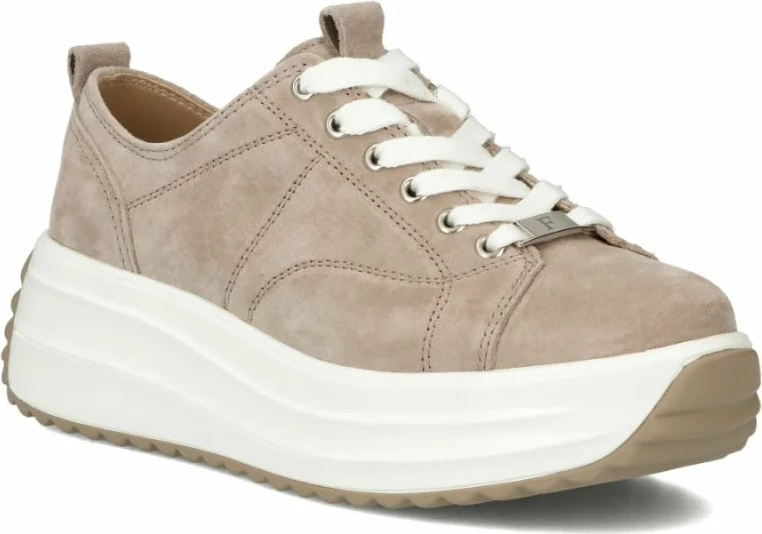 Këpucë platforme për femra Filippo, bezhë