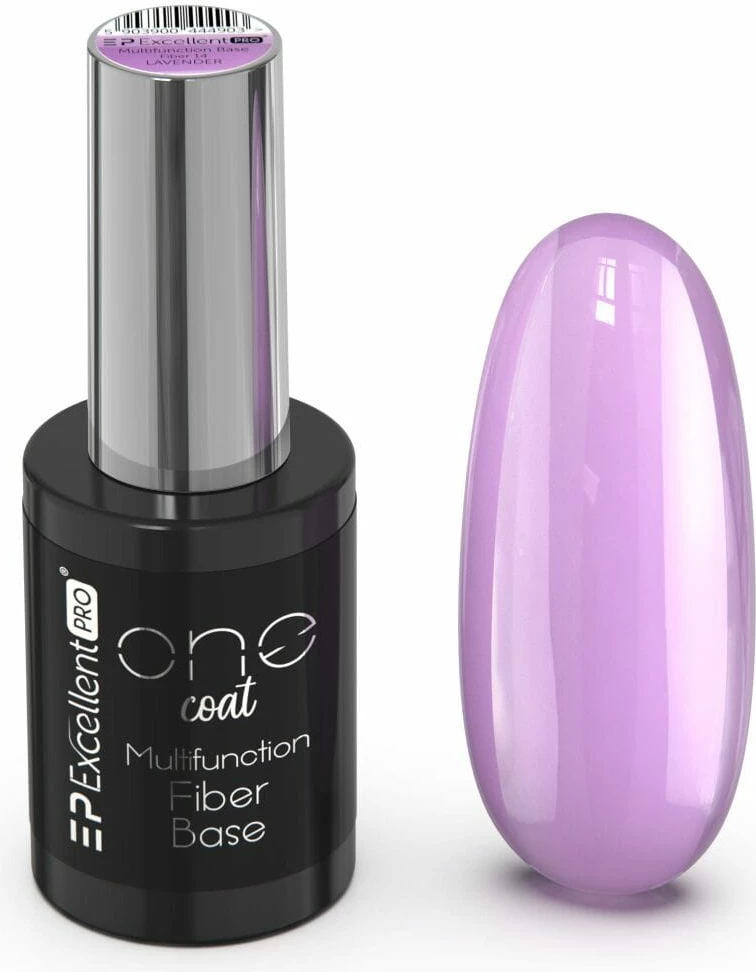 Bazë hibride për thonj Excellent PRO One Coat Multifunction Fiber Base Lavender për femra, 11g
