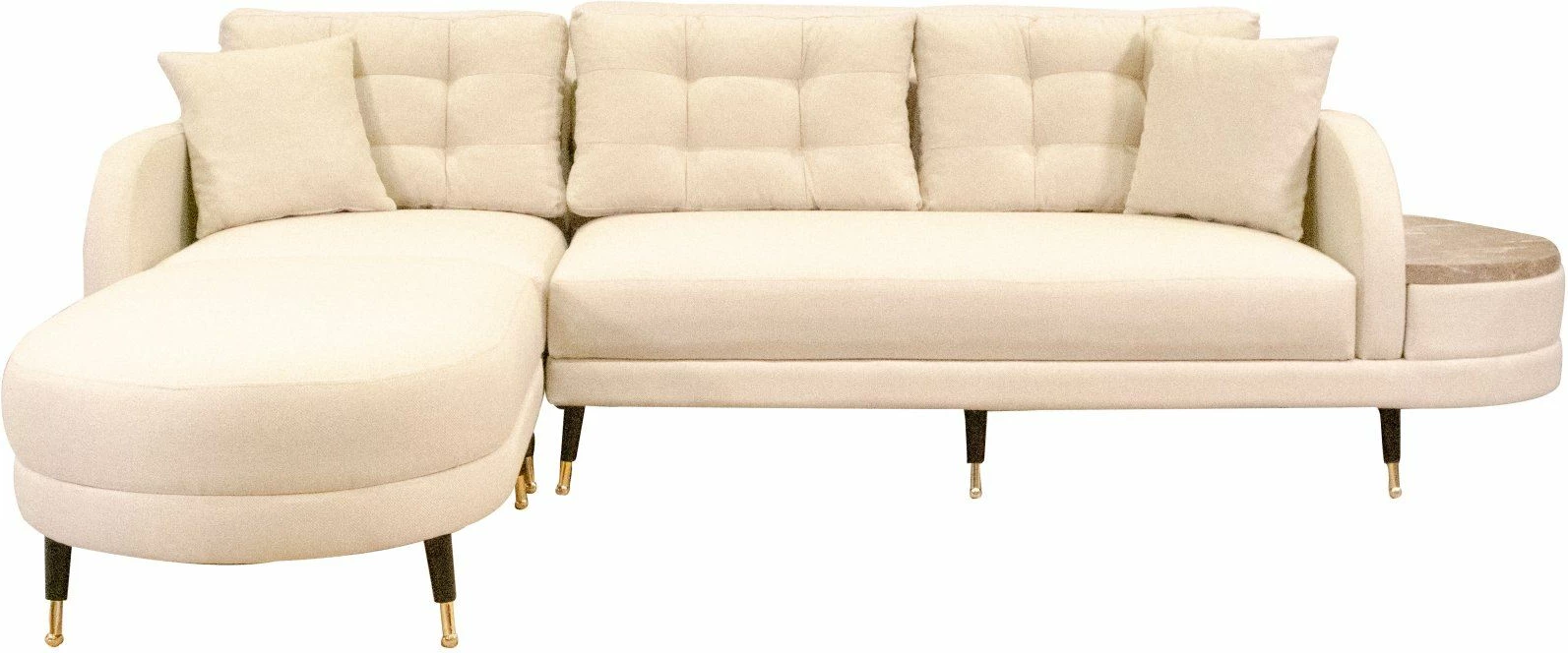 Kënd-sofë krevati Atelier del Sofa, Milano kënd, krem