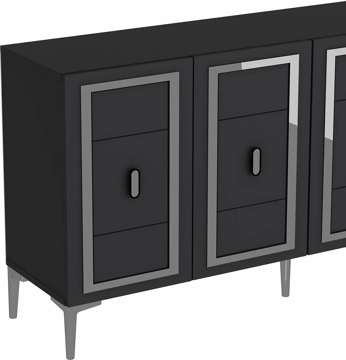 Konsolë Skye Decor, Orion, anthracite, argjend