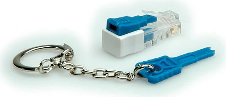 Bllokues porte RJ45 ROLINE me çelës, transparent