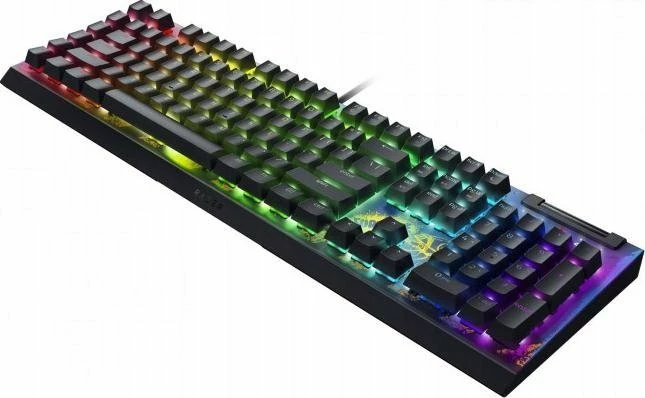 Tastierë mekanike gaming Razer BlackWidow V4 X Fortnite Edition RZ03-04703600-R3M1, 100%, US layout, USB me kabllo, RGB, switch Yellow, e zezë