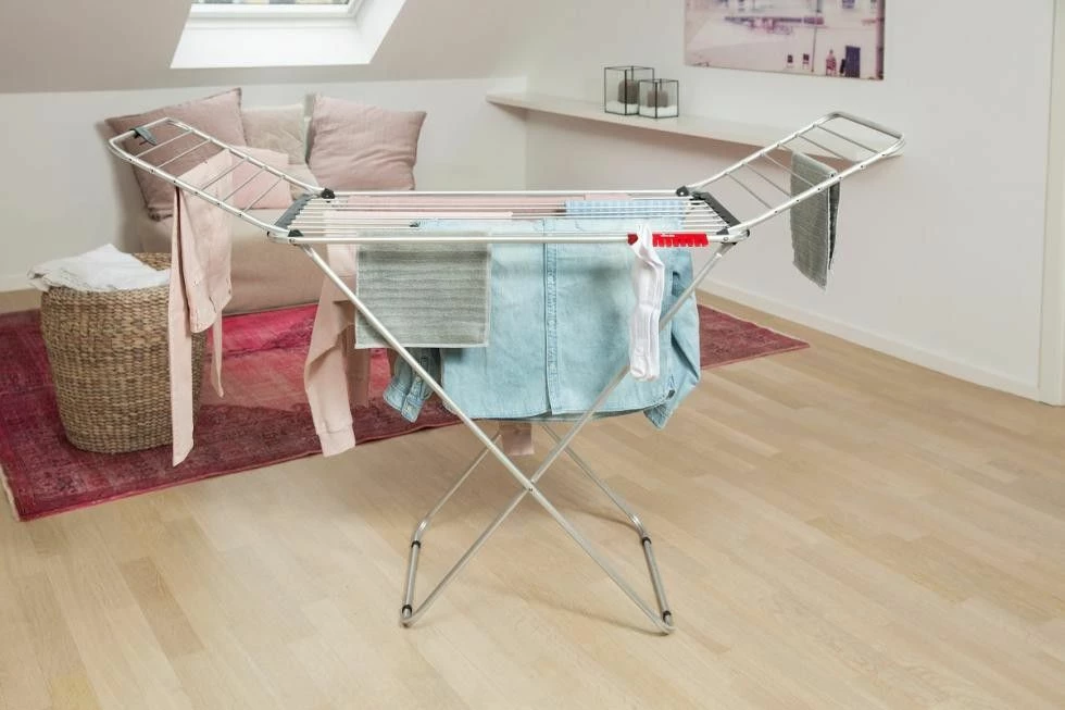 Tharëse rrobash Vileda Aluminium 100, 20 m, 19 kg, argjendtë
