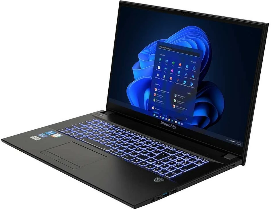 Kompjuter portativ bluechip TRAVELline B17W27, i5-1335U, 16GB RAM, 500GB SSD, 17.3 inç, Windows 11 Pro, e zezë