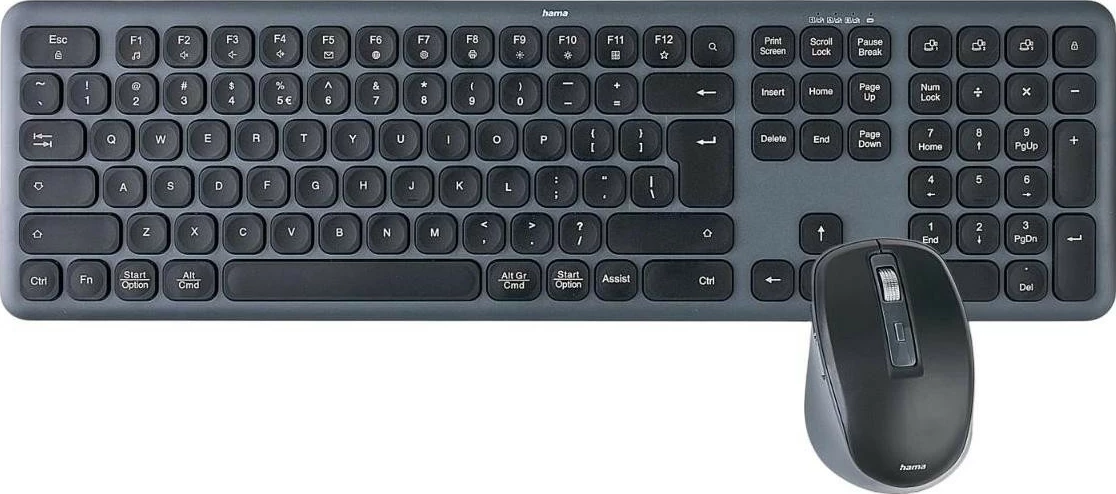 Set multi-device Hama WK-550/WKM-550, maus + tastierë, e zezë