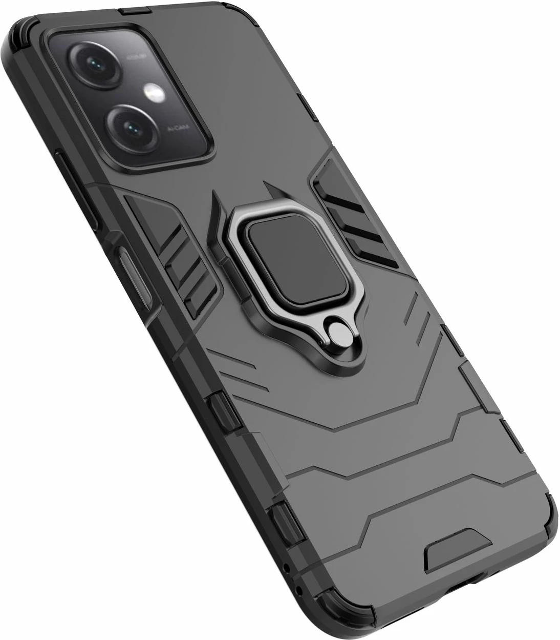 Mbështjellës Hurtel Ring Armor për Xiaomi Redmi Note 12 5G / Poco X5 5G, i zi
