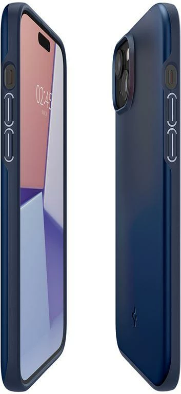 Mbështjellës Spigen Thin Fit për iPhone 15 Plus, Blu