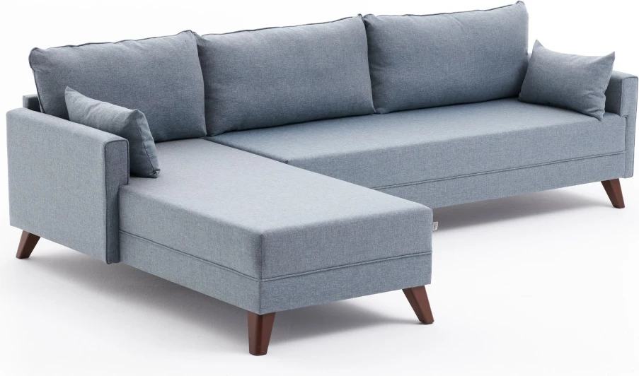 Këndore Bella Soft, ngjyrë kaltër, Atelier del Sofa, majtas