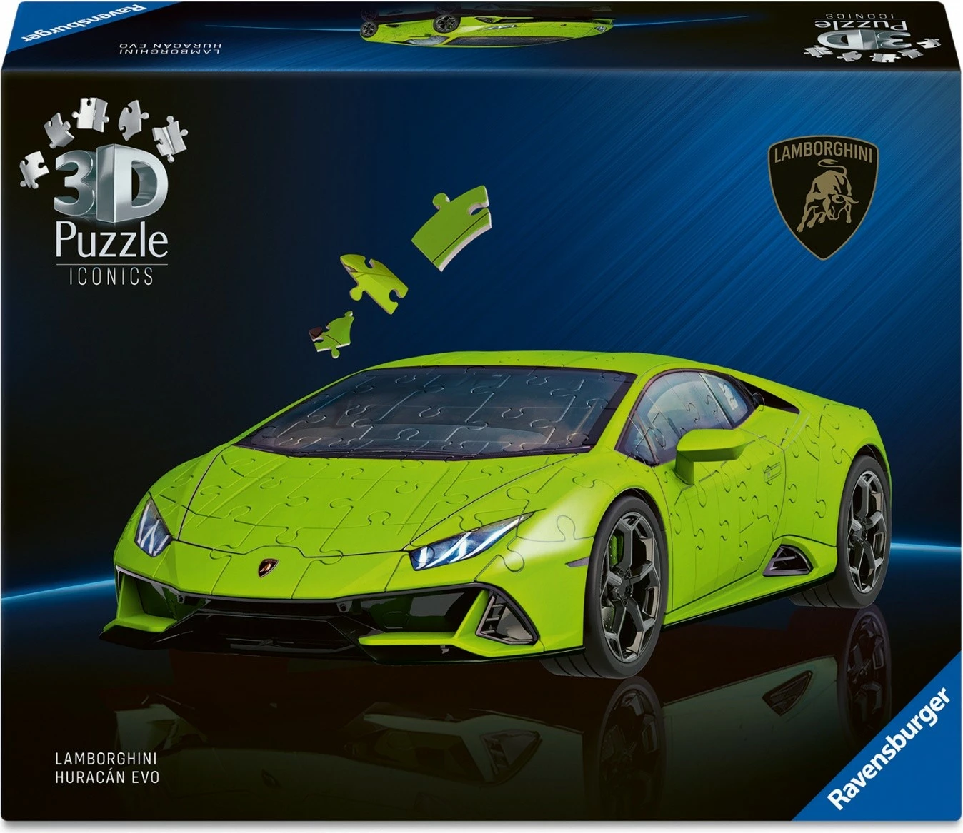 Puzzle 3D Ravensburger Lamborghini Huracan EVO, 158 pjesë, Gjelbër