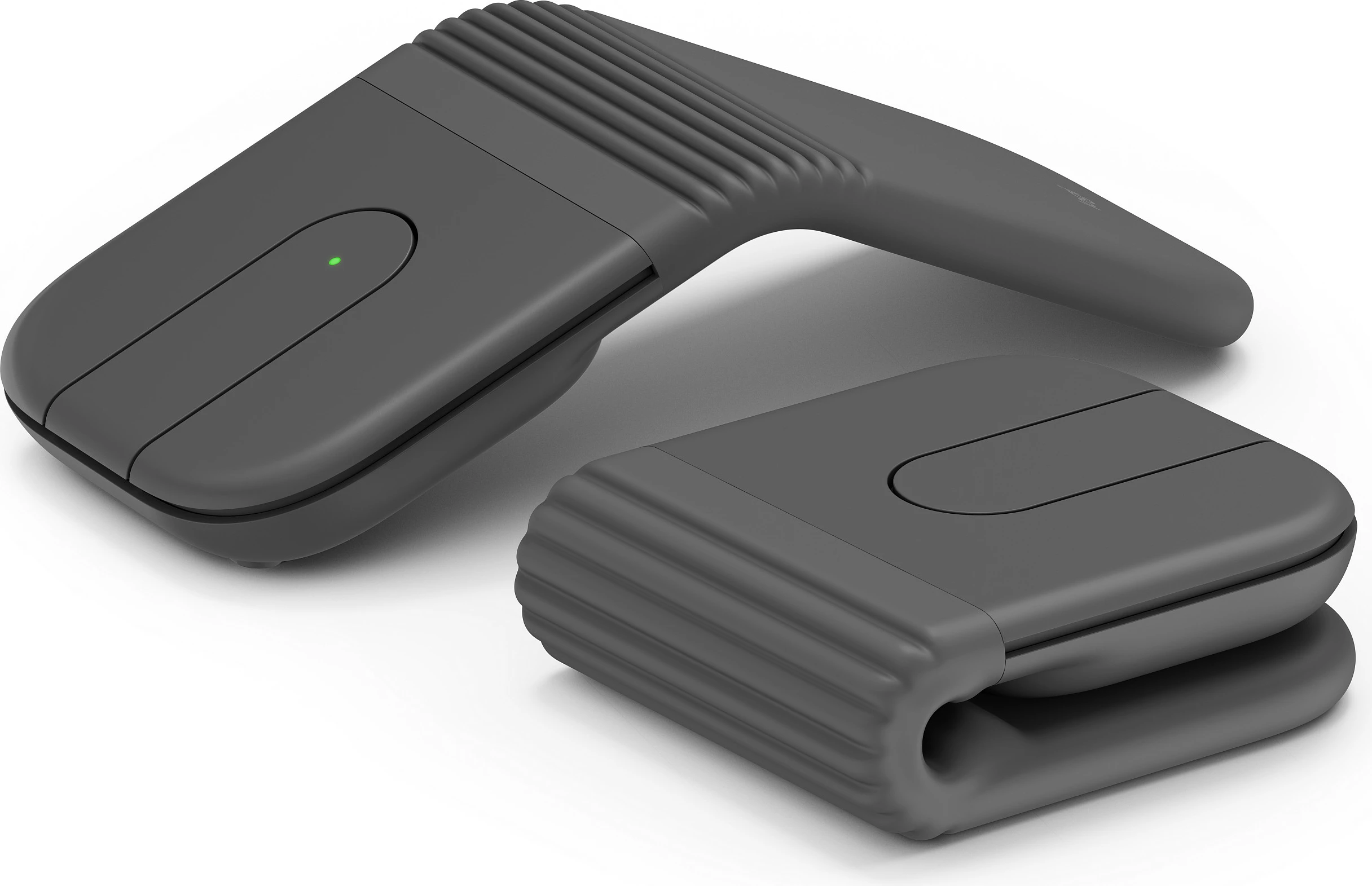 Maus Logitech Mobi Fold, wireless RF + Bluetooth, 4000 DPI, i palosshëm, Grafit