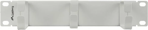 Organizues kabllosh Lanberg AK-1702-S, për kabinet 10", me 3 mbajtëse metalike, Gri