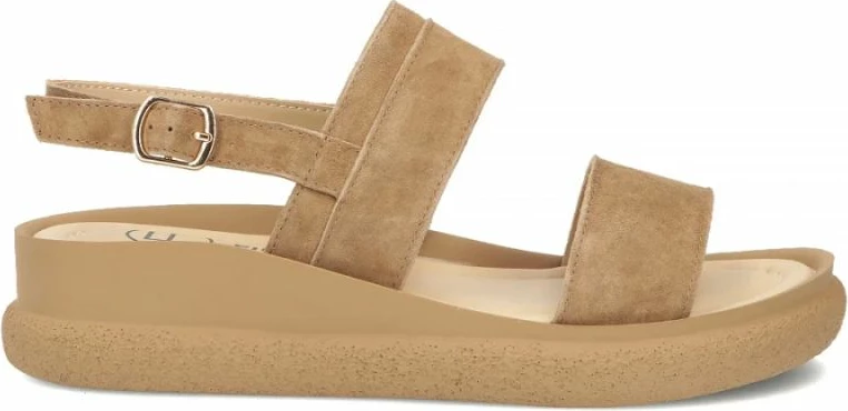 Sandale wedge Filippo DS7746 për femra, camel