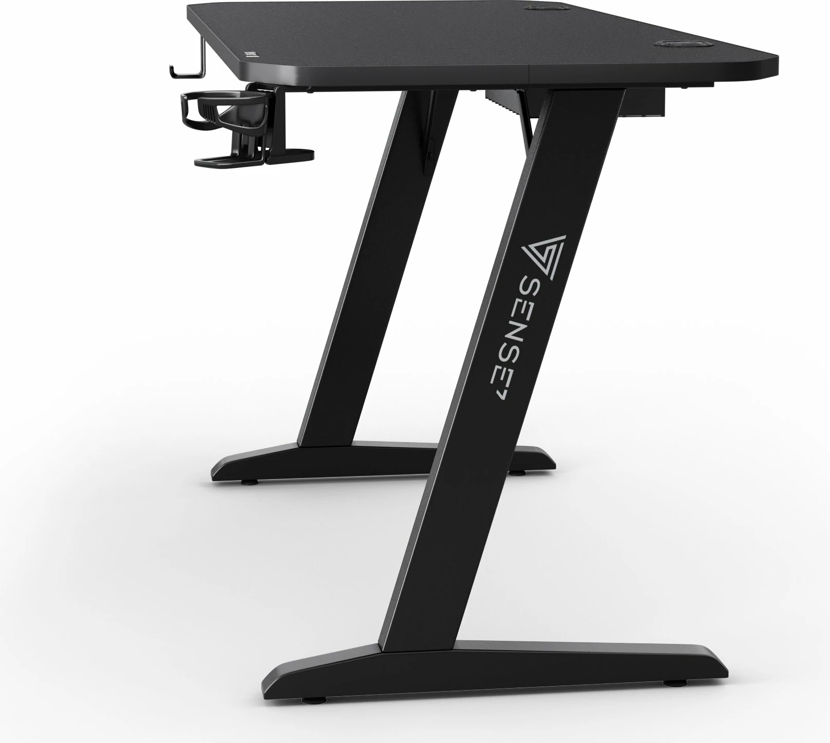 Tavolinë gaming SENSE7 Nomad Basic 140x60 cm, e zezë