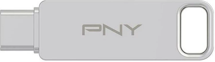 USB PNY 3.2 Duo-Link 128GB Type-C / Type-A, argjendtë