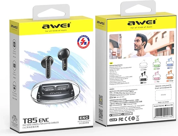 Kufje Me Bluetooth AWEI T85 ENC