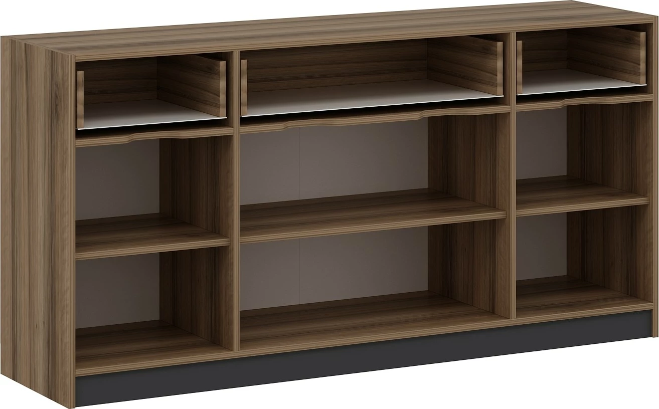 Konsol Skye Decor, Elina, ngjyrë arrë dhe antracit, 180x90x45cm