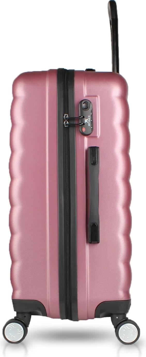 Set valixhesh (2 copë), ngjyrë rozë e artë, Zoozie Bags, 6568