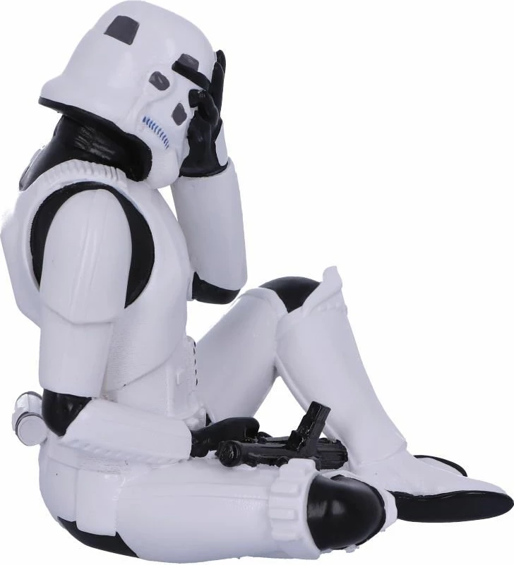 Figurinë koleksionuese NEMESIS NOW See No Evil Stormtrooper 10 cm, rrëshirë, bardhë/zezë