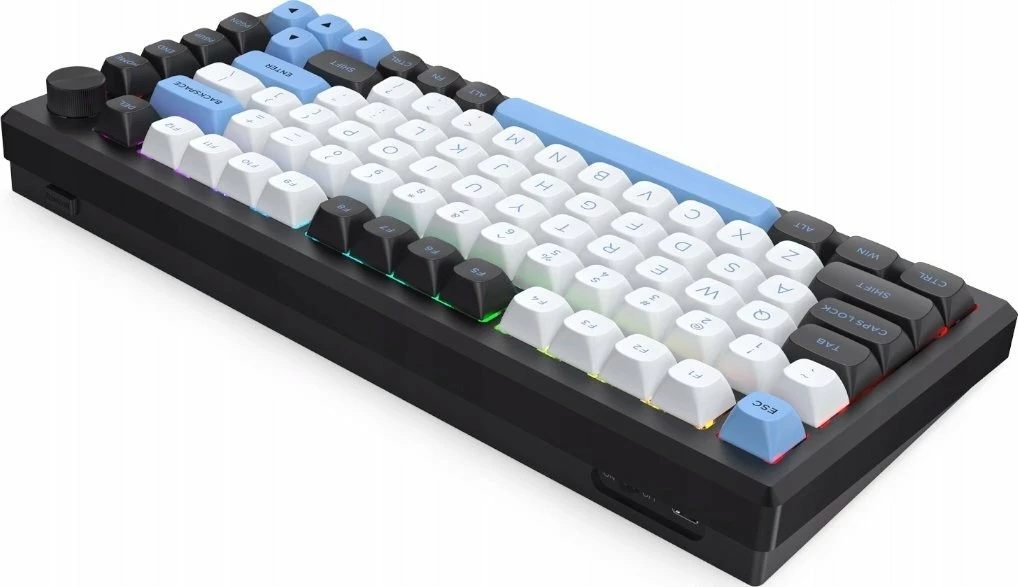 Tastierë mekanike gaming Redragon Uranus Pro 82 Leopard L K732WLB-RGB-PRO 75% tri-mode RGB e zezë