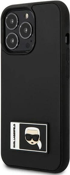 Mbështjellës Karl Lagerfeld KLHCP13X3DKPK për iPhone 13 Pro Max 6.7", Ikonik Patch, i zi