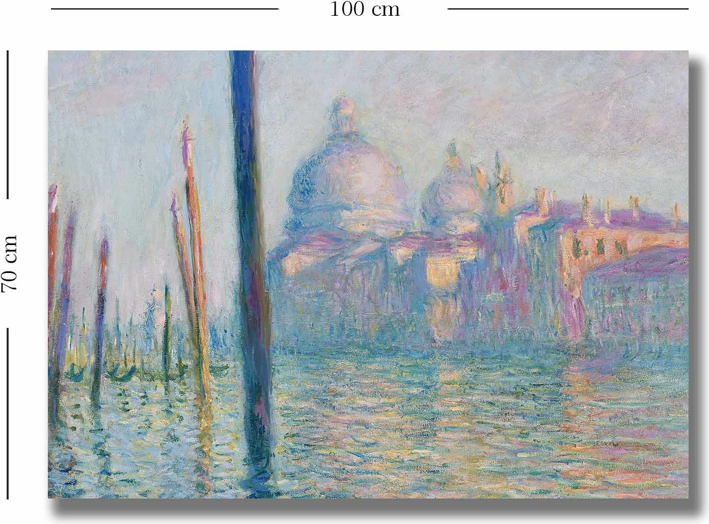 Pikturë dekorative në kanavacë, Monet, shumëngjyrëshe, 70x100cm