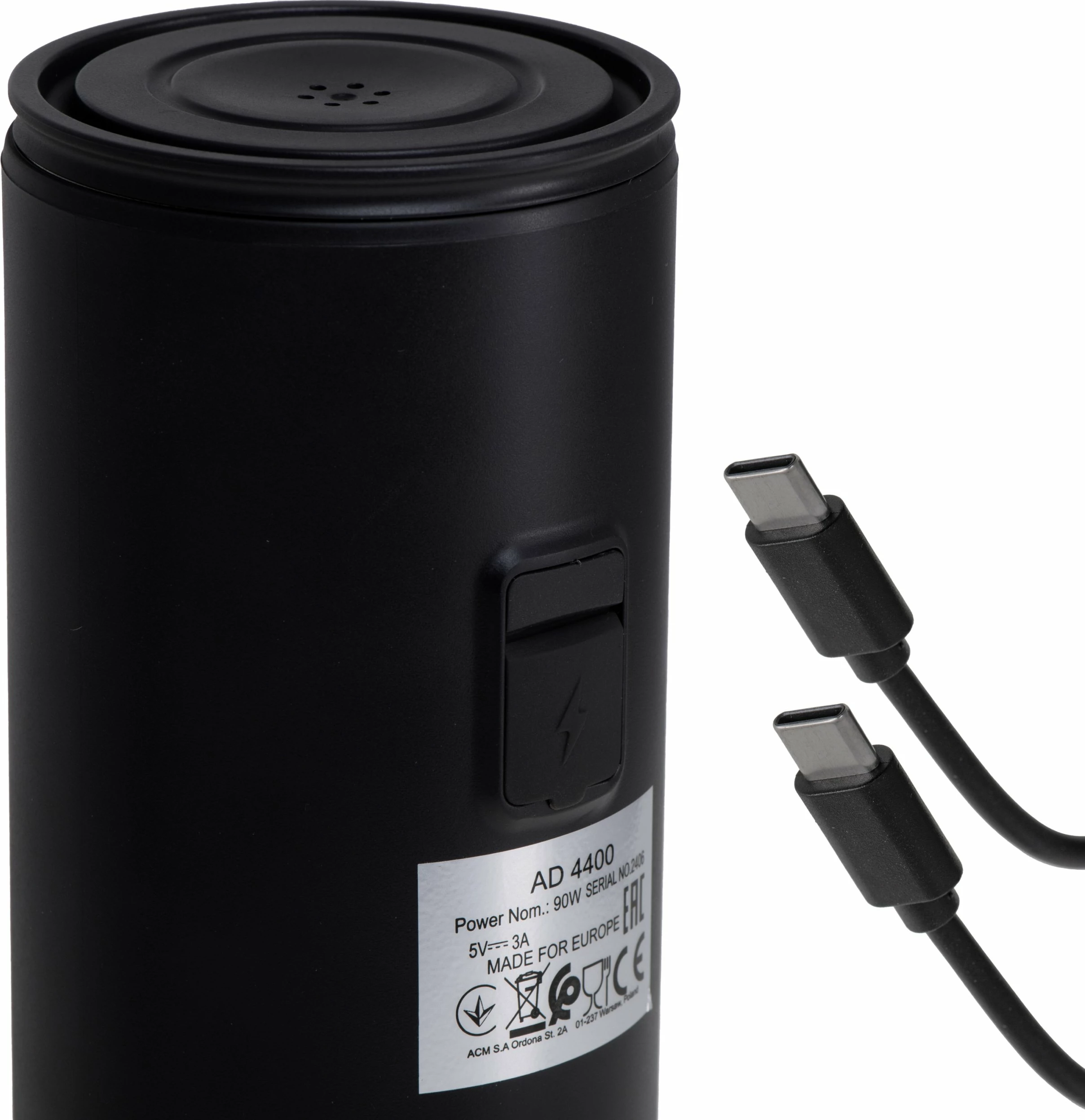 Makinë kafeje portative me kapsula Adler AD 4400, 20 bar, USB-C, 7500mAh, për Nespresso, e zezë