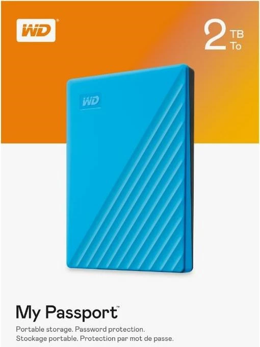 Hard disk ekstern WD My Passport 2TB USB 3.2 (WDBYVG0020BBL-WESN), blu 7