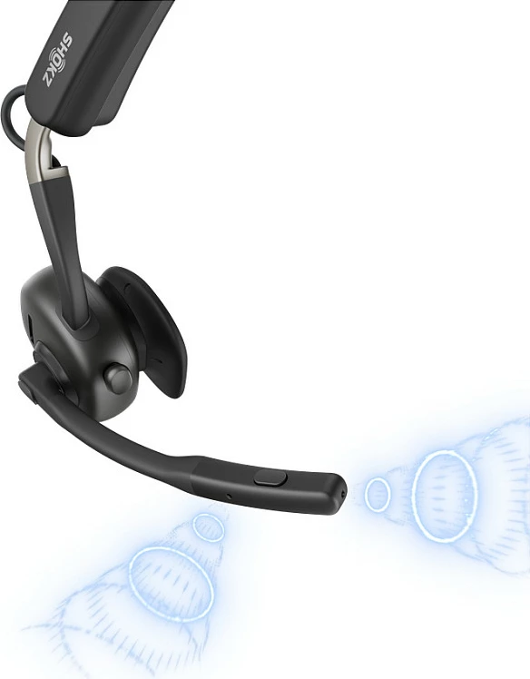 Kufje Shokz OpenMeet UC, Bluetooth pa tela, bone conduction, me adaptor USB-A, të zeza