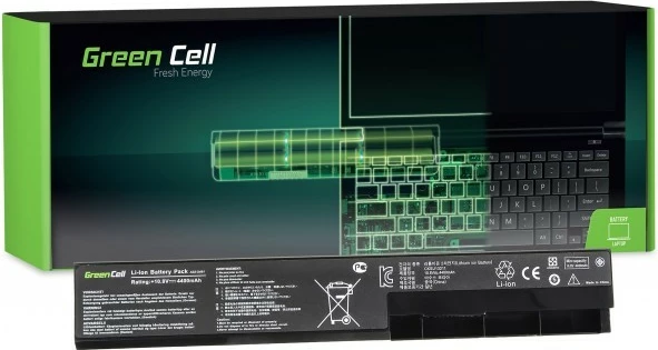 Bateri laptopi Green Cell AS49 për Asus X301/X401/X501, 4400mAh, 11.1V, e zezë
