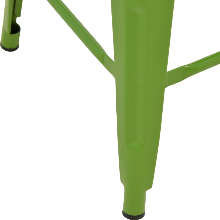 Karrige për bar me shpinore, metalike, ngjyrë e gjelbër, Utopia, 42x42x86cm