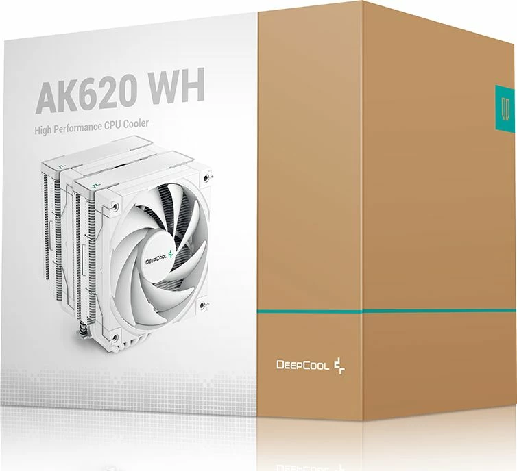 Ftohës CPU Deepcool AK620 WH, 2x120mm, 260W TDP, i bardhë