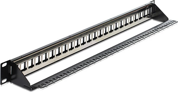 Patch panel DeLOCK 43277, 24 porta Keystone, 1U, 19", i zi