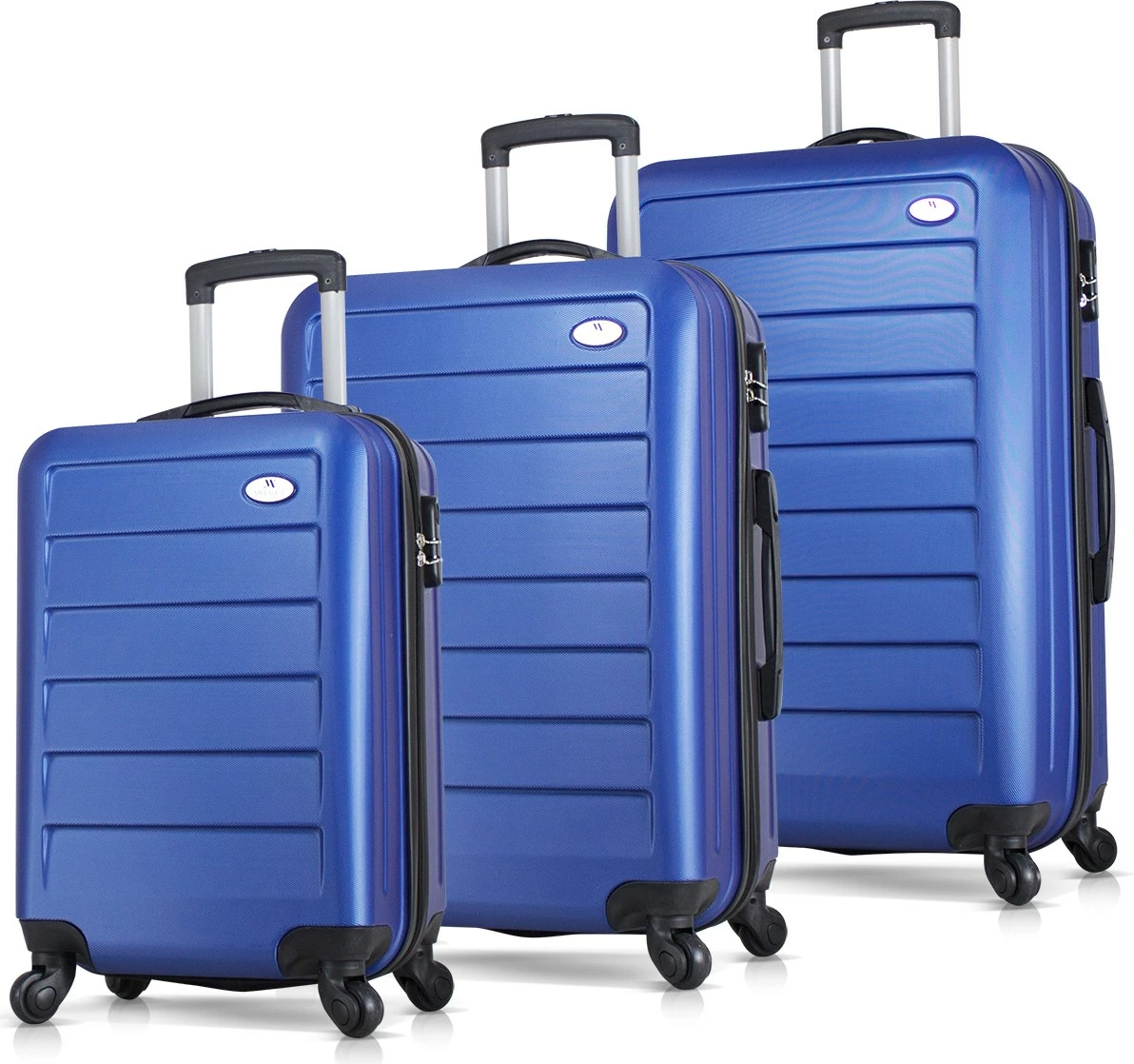 Set valixhesh (3 copë), ngjyrë kaltër, Zoozie Bags, 6264