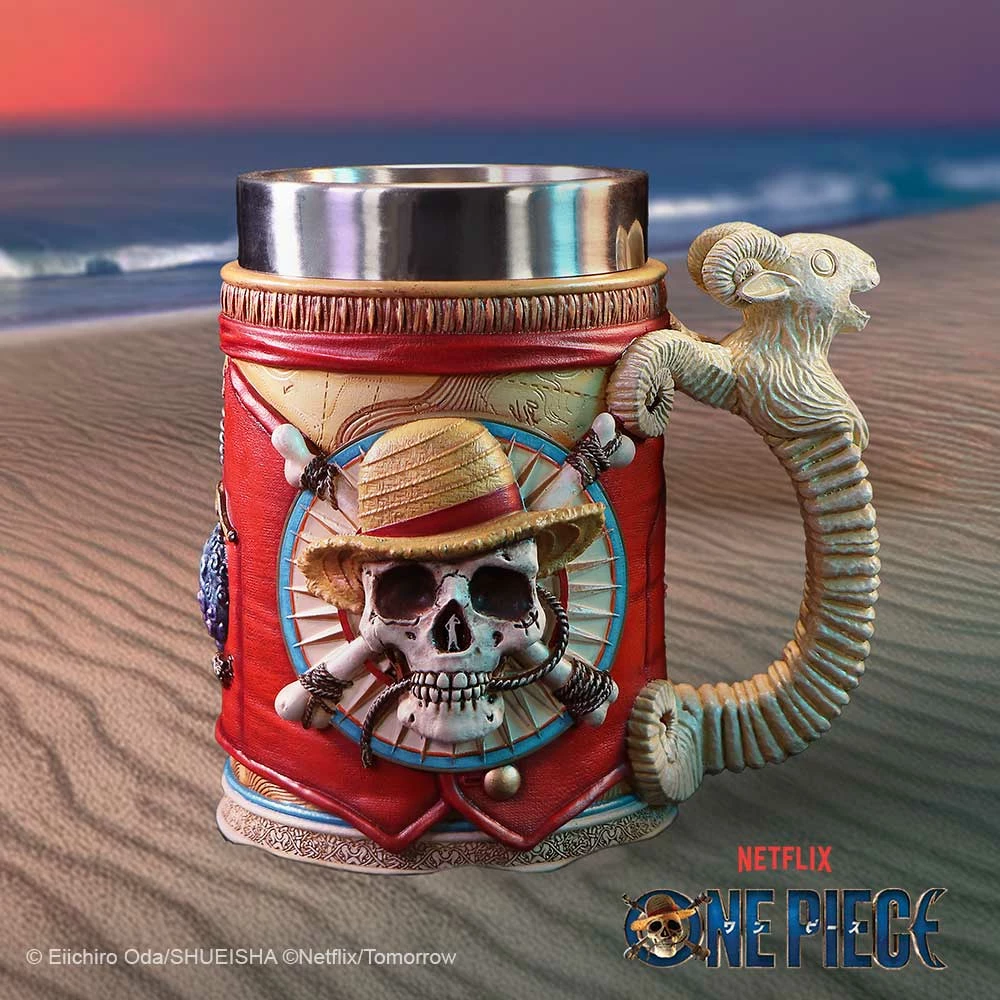 Mug NEMESIS NOW One Piece Luffy, resin me insert inox, në kuti, e kuqe