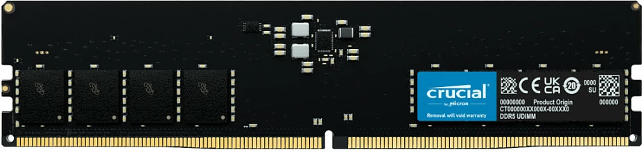 RAM Memorje Crucial Pro CP16G56C46U5, 16GB DDR5 5600MHz, 1x16GB DIMM, e zezë